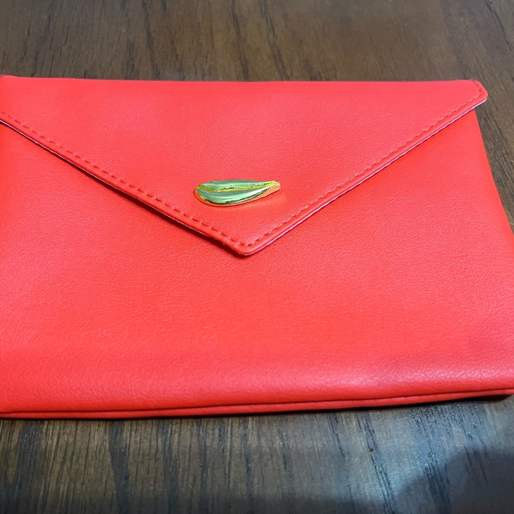 10/$10 Ipsy Red Envelope Style with Gold Accent